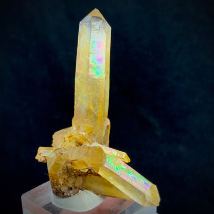 Citrine Cluster, Rainbow Quartz, Luminous Citrine, Abundance Stone, Solar Plexus, Healing Crystal, Quartz Cluster, Iridescent Crystal, Success Stone, , Natural Gemstone, Golden Quartz, Crystal Display