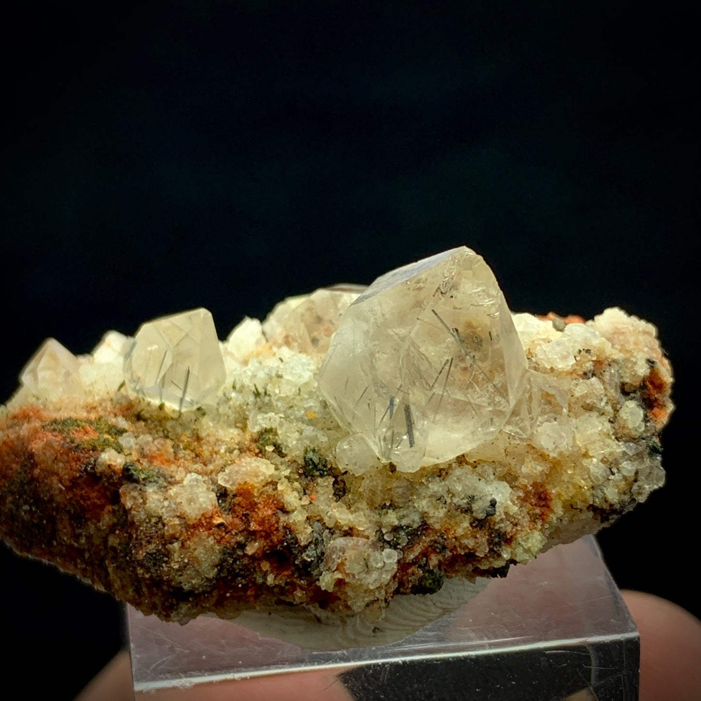 Rutile Quartz, Zagi Mine, Diamond Quartz, Lepidolite Matrix, 95 Carat, Pakistan Specimen, Terminated Rutile, Rare Mineral, Collector Specimen, Zagi Crystal