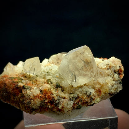 Rutile Quartz, Zagi Mine, Diamond Quartz, Lepidolite Matrix, 95 Carat, Pakistan Specimen, Terminated Rutile, Rare Mineral, Collector Specimen, Zagi Crystal