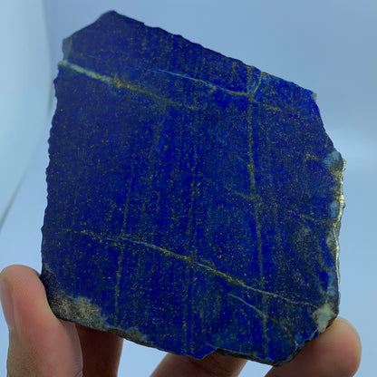 Lapis Lazuli Slab, 602 Carats, Royal Blue, Golden Pyrite, Polished Slice, Royal Mineral, Third Eye Chakra, Collector Gem, Display Mineral, Wisdom Stone, Investment Stone, Afghanistan Lapis, Crystal Dimensions