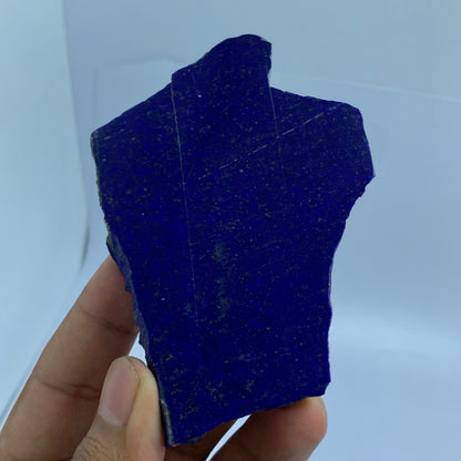 Lapis Lazuli Slab, 514 Carats, Afghan Lapis, Polished Slice, Royal Blue, Pyrite Inclusion, Third Eye Chakra, Collector Gem, Display Mineral, Wisdom Stone, Investment Stone, Afghanistan Mineral, Crystal Dimensions