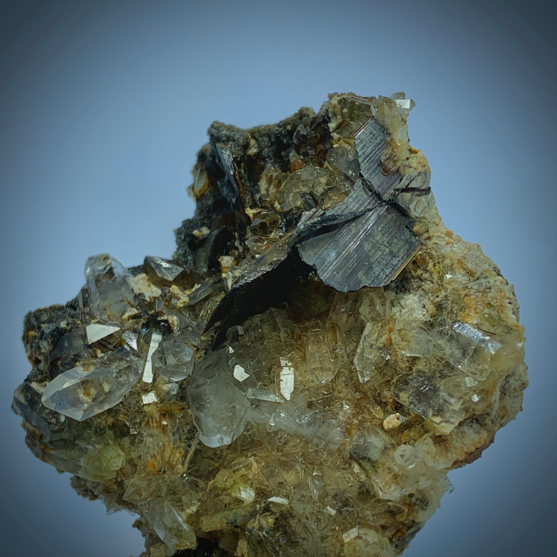 Brookite Crystal, Quartz Cluster, 345 Carats, Rare Mineral, Pakistan Mineral, Brookite on Quartz, Collector Specimen, High Energy, Investment Stone, Mineral Association, Crystal Dimensions, Natural Specimen