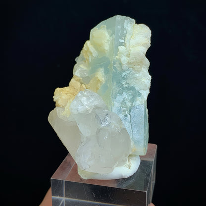 Aquamarine Crystal, Beryl in Matrix, 545 Carats, 109 Grams, Pakistan Mineral, Throat Chakra, Communication Stone, Collector Specimen, Aesthetic Cluster, Natural Matrix, Pegmatite Mineral, Crystal Dimensions