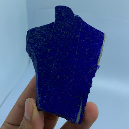 Lapis Lazuli Slab, 514 Carats, Afghan Lapis, Polished Slice, Royal Blue, Pyrite Inclusion, Third Eye Chakra, Collector Gem, Display Mineral, Wisdom Stone, Investment Stone, Afghanistan Mineral, Crystal Dimensions