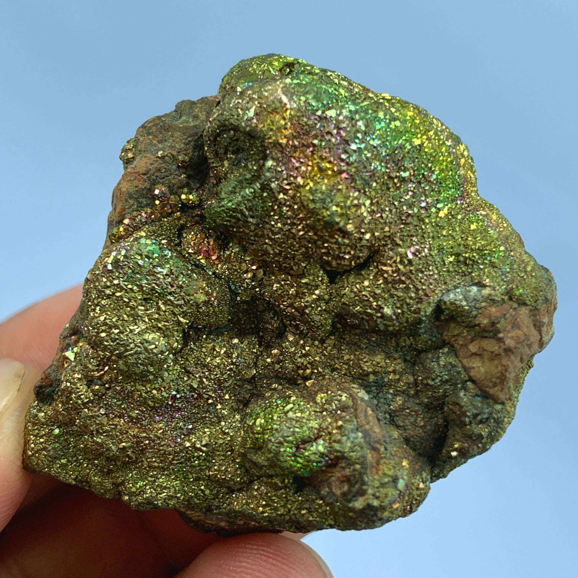 Rainbow Pyrite, Iridescent Pyrite, Fool's Gold, Pakistan Mineral, Pyrite Cluster, Solar Plexus, Abundance Stone, Collector Specimen, Metallic Mineral, Unique Color, Crystal Dimensions, Natural Specimen