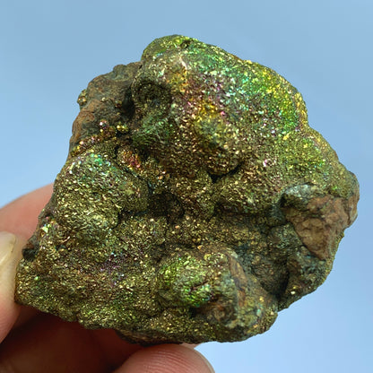 Rainbow Pyrite, Iridescent Pyrite, Fool's Gold, Pakistan Mineral, Pyrite Cluster, Solar Plexus, Abundance Stone, Collector Specimen, Metallic Mineral, Unique Color, Crystal Dimensions, Natural Specimen