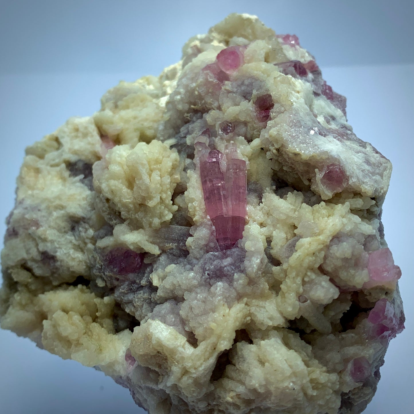 Rubellite Tourmaline, Pink Tourmaline, Lepidolite Matrix, 900g Mineral, Tourmaline Cluster, Heart Chakra, Raw Crystal, Purple Lepidolite, Collector Specimen, Rubellite Display