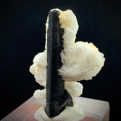 Schorl Tourmaline, Epidote Inclusion, 44.7 Carats, Albite Matrix, Pakistan Mineral, Black Tourmaline, Collector Specimen, Aesthetic Cluster, Miniature Specimen, Grounding Stone, Feldspar, Mineral Association, Crystal Dimensions