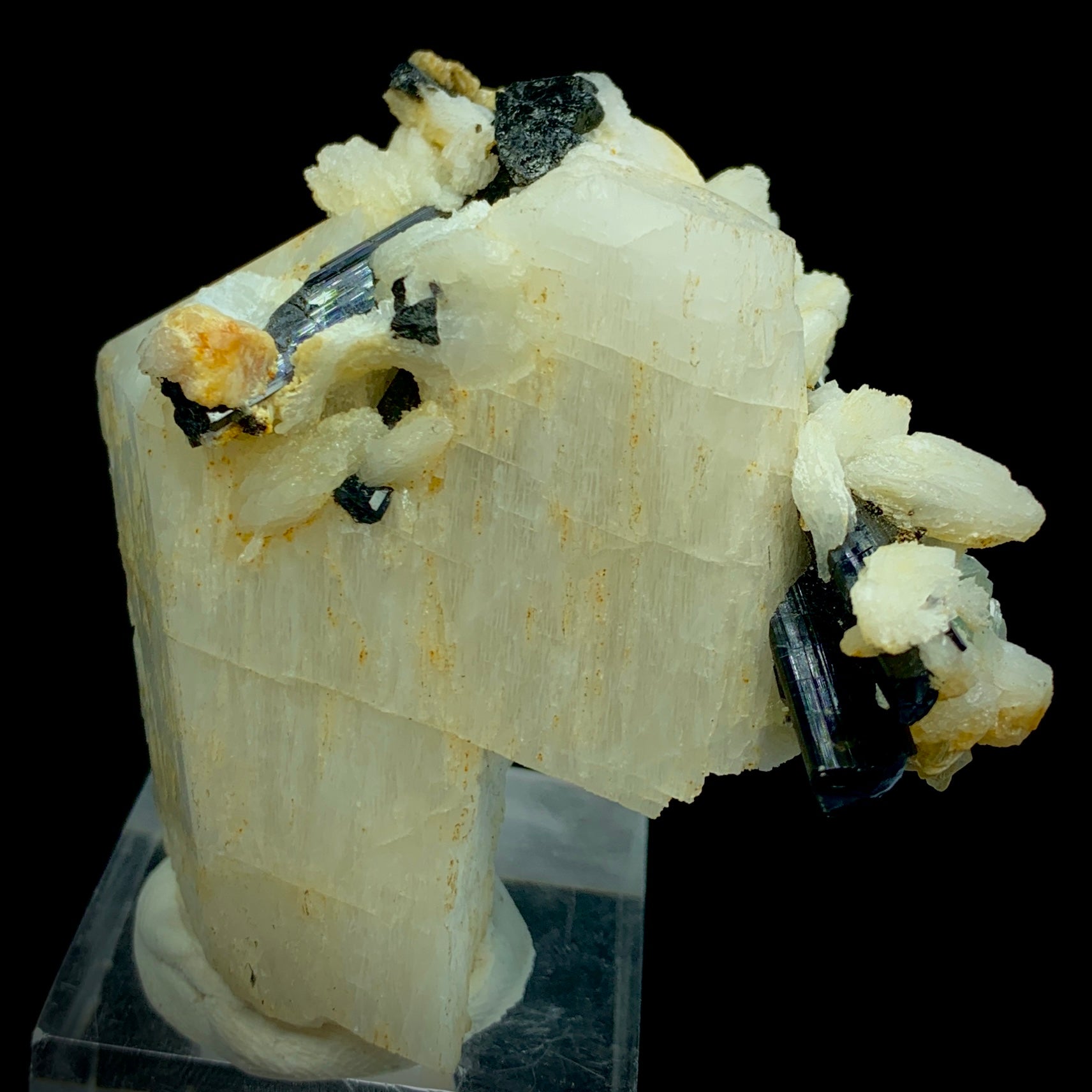 Fluorite Crystal, Schorl, Black Tourmaline, Feldspar Matrix, 605 Carat, Skardu Pakistan, Large Specimen, Collector Grade, Investment Mineral, Aesthetic Cluster