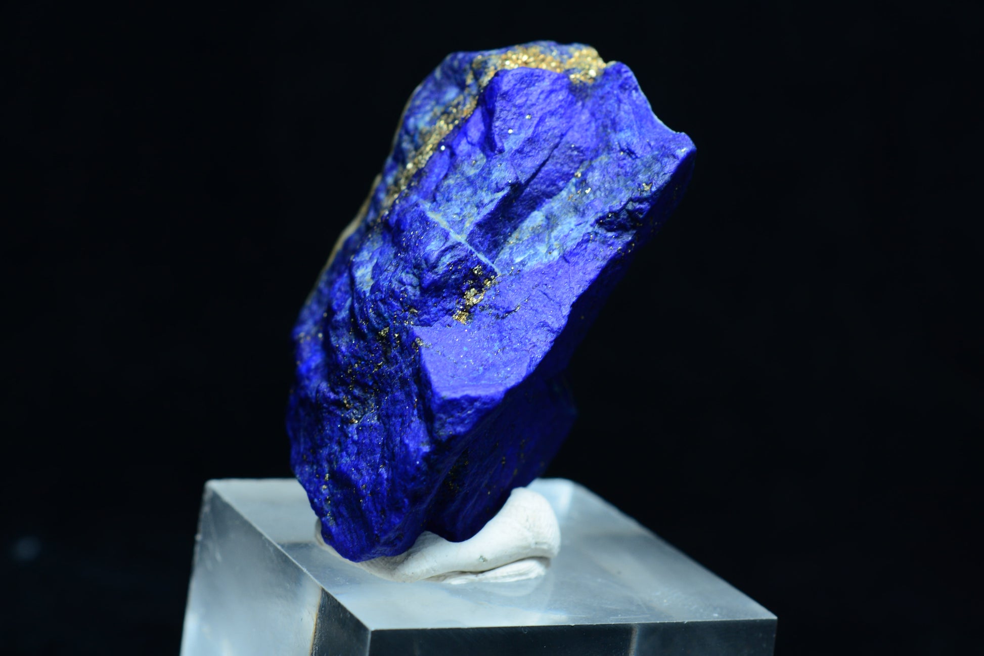 Lapis Lazuli, Rough Specimen, Fluorescent, UV Reactive, 66.8 Grams, 334 Carats, Afghanistan, Blue Stone, Pyrite, Raw Mineral, Third Eye Chakra, Large Specimen, Collector Grade