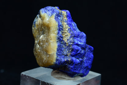 Lapis Lazuli, Rough Specimen, Fluorescent, UV Reactive, 66.8 Grams, 334 Carats, Afghanistan, Blue Stone, Pyrite, Raw Mineral, Third Eye Chakra, Large Specimen, Collector Grade