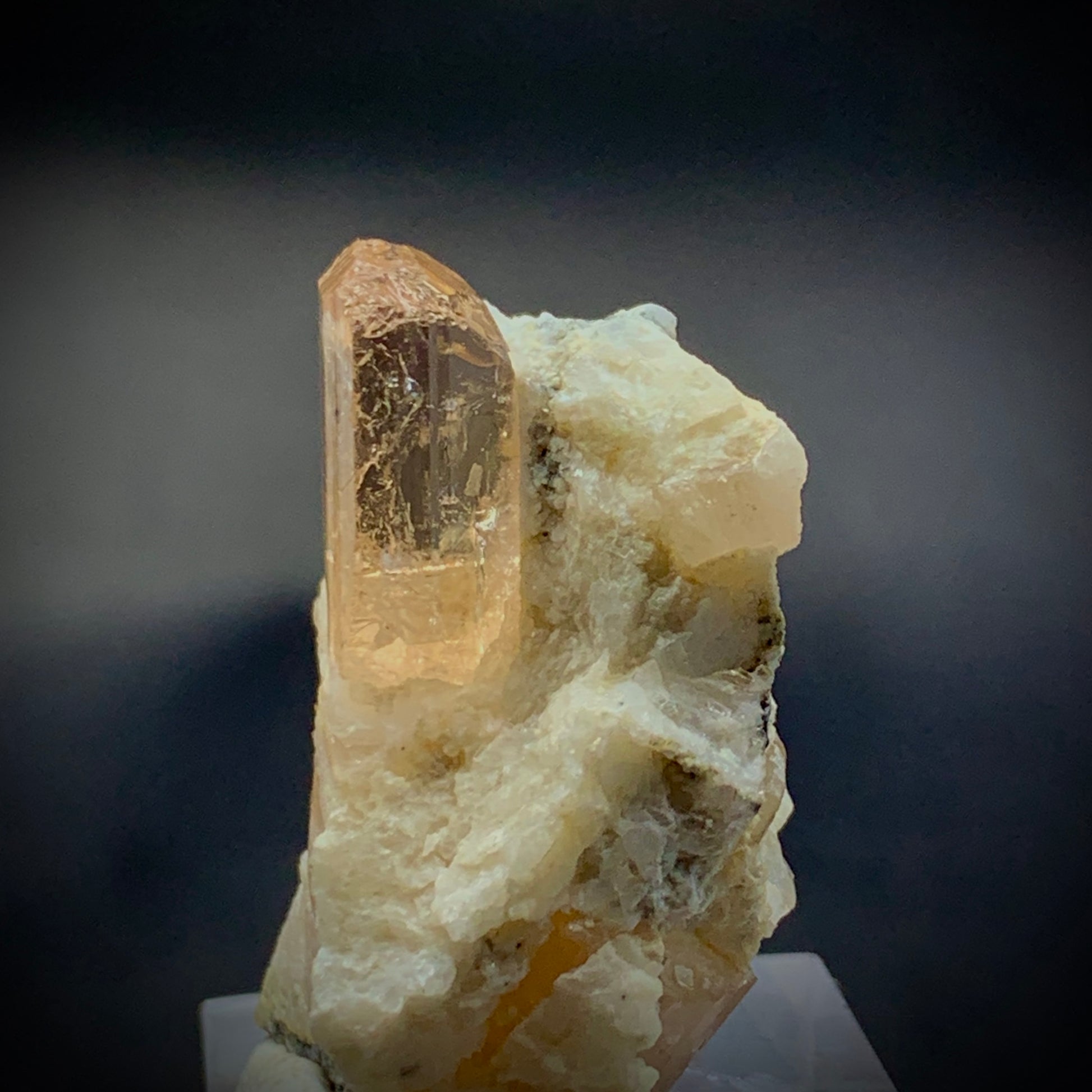 Imperial Topaz, Katlang Topaz, 88 Carat, Topaz Crystal, Pink Topaz, Rare Mineral, Pakistan Mineral, Matrix Specimen, Collector Grade, Solar Plexus, Crown Chakra, Investment Stone, Crystal Dimensions