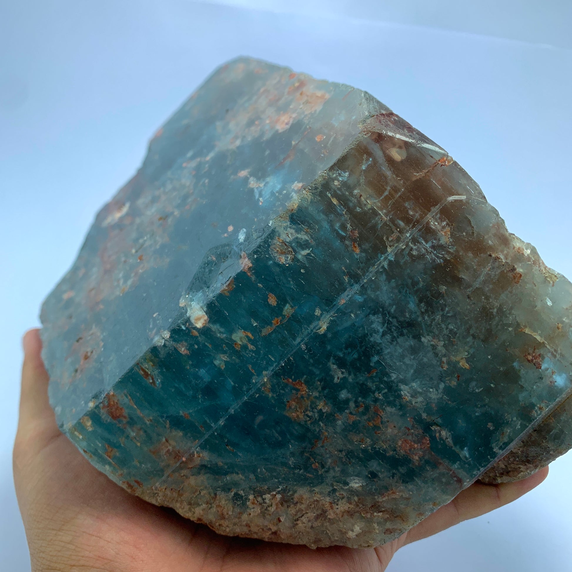 Aquamarine Crystal, 2000 Carat Beryl, Deep Blue Aquamarine, Raw Crystal Specimen, Large Aquamarine, Rough Gemstone, Investment Mineral, Beryl Crystal, Blue Crystal, Giant Specimen