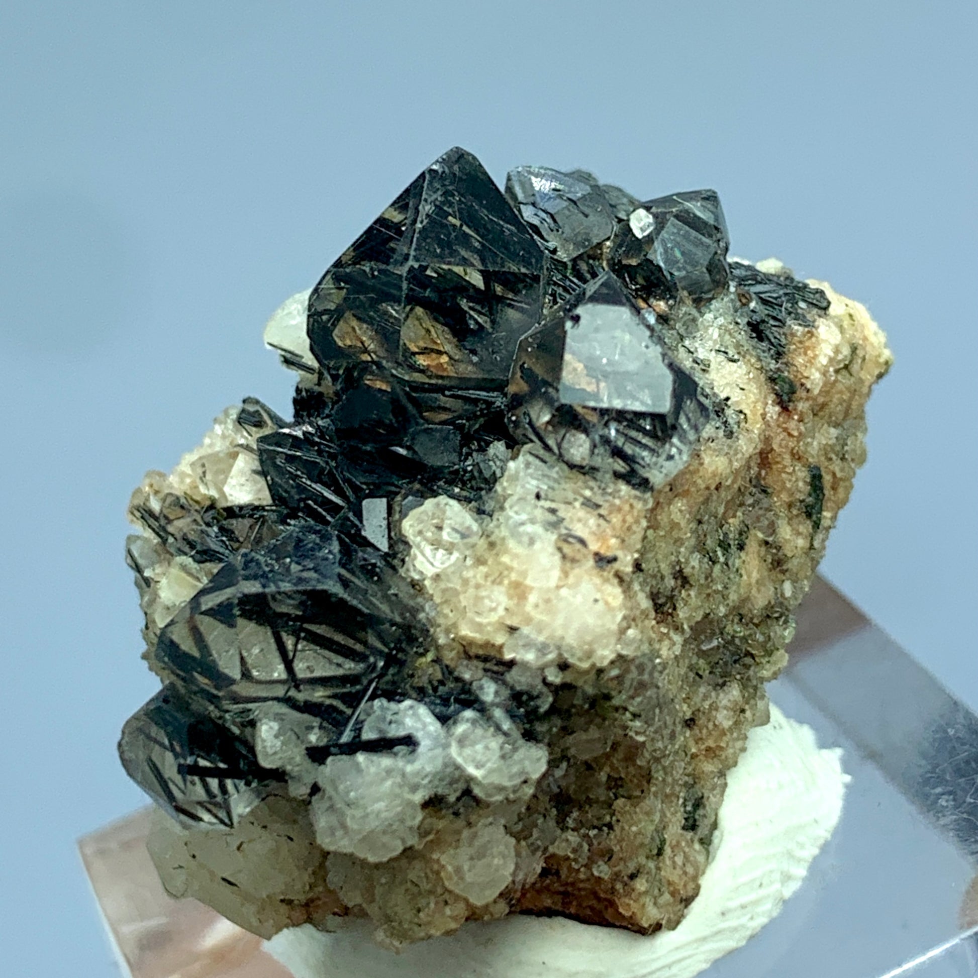 Black Rutile, Rutile Cluster, 55 Carat, Terminated Crystal, Rutile on Matrix, Rare Mineral, Black Crystal, Titanium Dioxide, Collector Specimen, Rutile Schorl