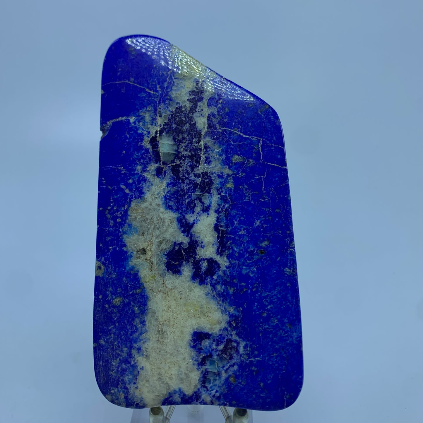 Lapis Lazuli Slab, 780 Carats, Afghanite Inclusion, Fluorescent Mineral, Polished Slab, Afghanistan Mineral, Rare Mineral, Third Eye Chakra, Collector Specimen, Investment Stone, Lapis Lazuli, Display Slice, Crystal Dimensions