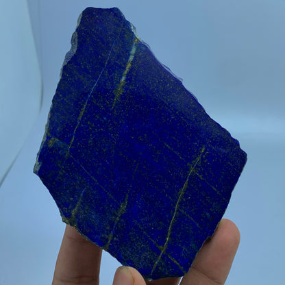 Lapis Lazuli Slab, 602 Carats, Royal Blue, Golden Pyrite, Polished Slice, Royal Mineral, Third Eye Chakra, Collector Gem, Display Mineral, Wisdom Stone, Investment Stone, Afghanistan Lapis, Crystal Dimensions