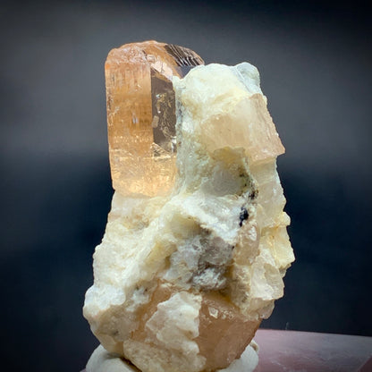 Imperial Topaz, Katlang Topaz, 88 Carat, Topaz Crystal, Pink Topaz, Rare Mineral, Pakistan Mineral, Matrix Specimen, Collector Grade, Solar Plexus, Crown Chakra, Investment Stone, Crystal Dimensions