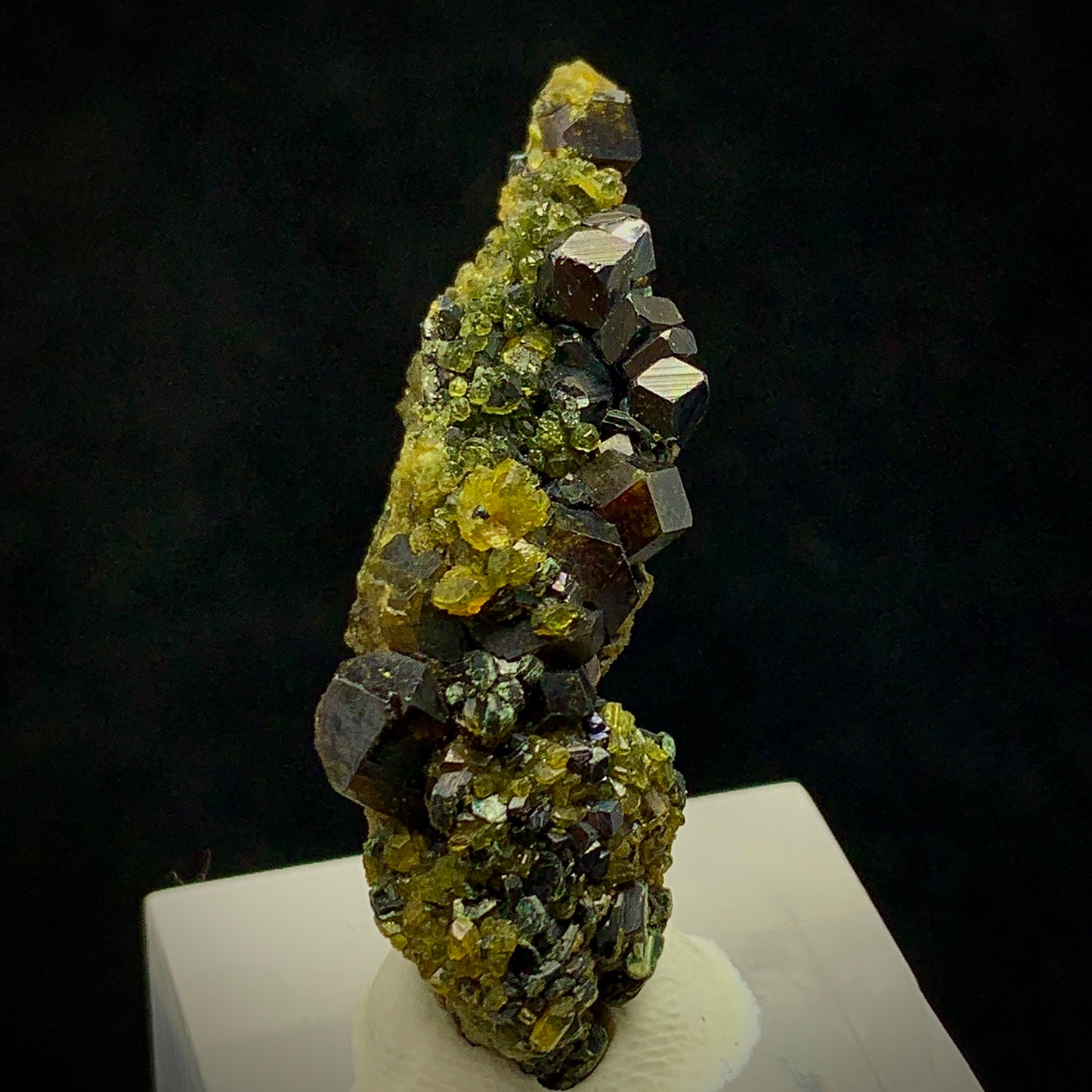 Andradite Garnet, Vesuvianite, Magnetite, 63 Carat, Skardu Pakistan, Mineral Association, Garnet Crystal, Idocrase, Collector Specimen, Pakistan Mineral