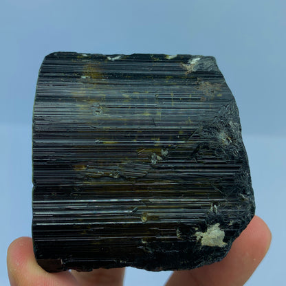 Black Tourmaline, Schorl Crystal, 1800 Carats, Etched Termination, Massive Crystal, Pakistan Mineral, Grounding Stone, Healing Crystal, Collector Specimen, Investment Stone, Tourmaline Crystal, Root Chakra, Crystal Dimensions