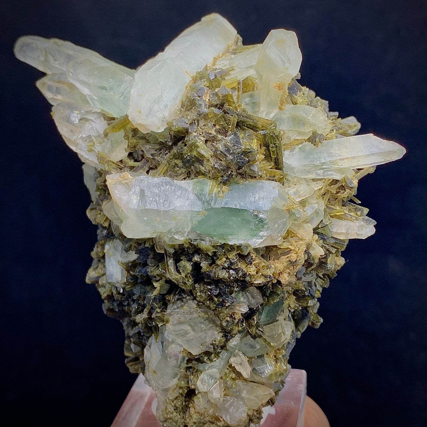 Epidote Crystal, Quartz Cluster, 1463 Carats, Massive Mineral, Green Crystal, Heart Chakra, Abundance Stone, Collector Specimen, Investment Stone, Mineral Association, Crystal Dimensions, Natural Specimen,