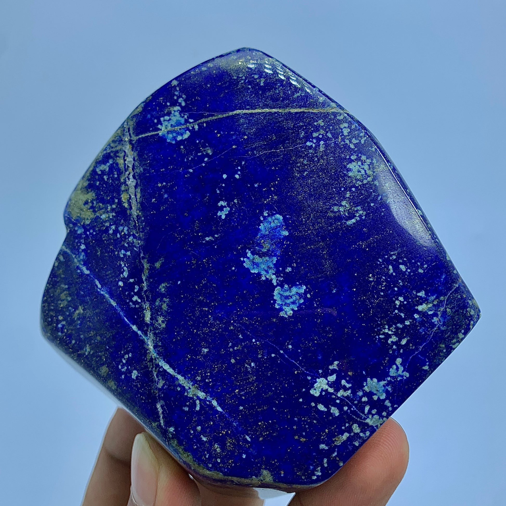 Lapis Lazuli Tumbled, 450g Lapis, Royal Blue, Polished Stone, Freeform Lapis, Healing Stone, Wisdom, Third Eye Chakra, Golden Pyrite, Home Decor