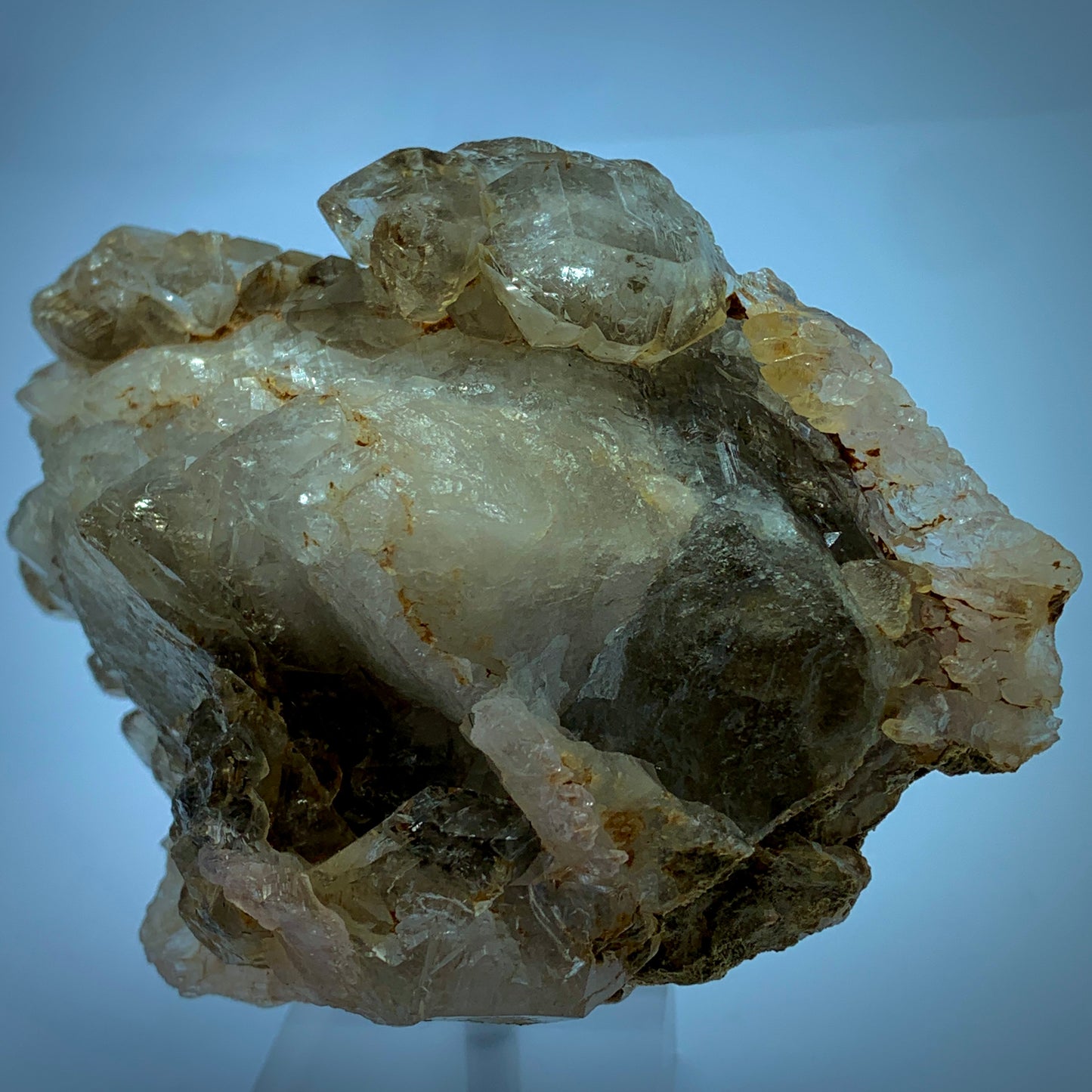 Polychromatic Quartz, 400g Quartz, Skeleton Quartz, Rose Quartz, Smoky Quartz, Window Quartz, Lazer Quartz, Faden Quartz, Afghanistan Crystal, Rare Quartz, Collector Specimen