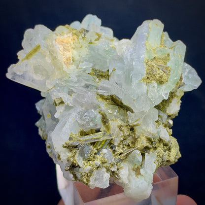 Epidote Crystal, Quartz Cluster, 1463 Carats, Massive Mineral, Green Crystal, Heart Chakra, Abundance Stone, Collector Specimen, Investment Stone, Mineral Association, Crystal Dimensions, Natural Specimen
