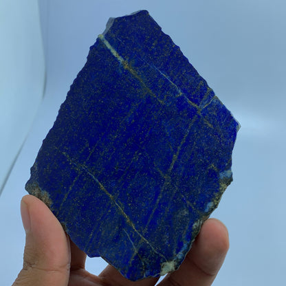Lapis Lazuli Slab, 602 Carats, Royal Blue, Golden Pyrite, Polished Slice, Royal Mineral, Third Eye Chakra, Collector Gem, Display Mineral, Wisdom Stone, Investment Stone, Afghanistan Lapis, Crystal Dimensions