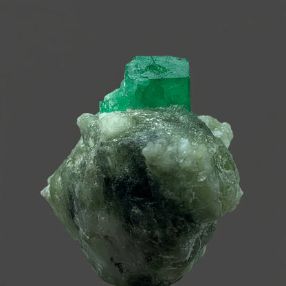 Emerald Crystal, Emerald on Matrix, Vivid Green Emerald, 57 Carat, Raw Emerald, Natural Specimen, Pakistan Emerald, Mineral Collector, Green Crystal, Collector Gemstone, Rare Emerald, Raw Stone