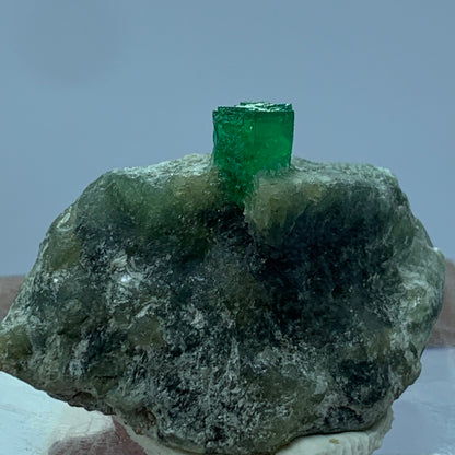 Emerald Crystal, Raw Emerald, Vivid Green Emerald, 35 Carat, Swat Emerald, Pakistan Gemstone, Mineral Specimen, Green Crystal, Collector Stone, Raw Stone, Natural Emerald