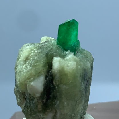 Emerald Crystal, Emerald on Matrix, Vivid Green Emerald, 57 Carat, Raw Emerald, Natural Specimen, Pakistan Emerald, Mineral Collector, Green Crystal, Collector Gemstone, Rare Emerald, Raw Stone