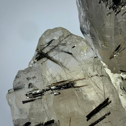 Schorl Quartz, Tourmalinated Quartz, Afghanistan Mineral, Protection Crystal, Grounding Stone, Quartz Cluster, Collector Specimen, Needle Inclusions, Investment Grade