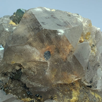 Smoky Quartz, Hematite Crystals, Quartz Cluster, 312 Carat, Terminated Quartz, Iridescent Mineral, Rainbow Quartz, Collector Grade, Grounding Stone, Root Chakra