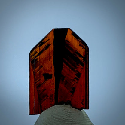 Brookite Crystal, 1.85 Carat, Red Brookite, Perfect Termination, Pakistan Crystal, Rare Mineral, Flawless Crystal,  Collector Specimen, Terminated Crystal