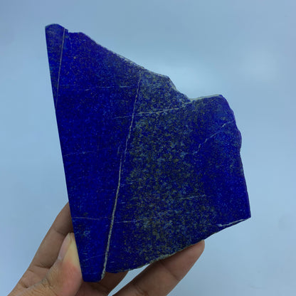 Lapis Lazuli Slab, 1068 Carats, Blue Lapis, Golden Pyrite, Polished Slice, Massive Mineral, Third Eye Chakra, Collector Gem, Display Mineral, Investment Stone, Afghanistan Lapis, Royal Blue, Crystal Dimensions