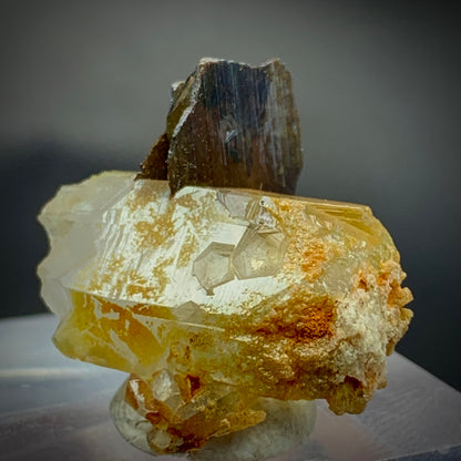 Brookite Crystal, 28.50 Carats, Quartz Matrix, Rare Mineral, Titanium Dioxide, Brookite on Quartz, Crystal Specimen, Miniature Specimen, High Energy, Collector Gem, TiO2 Crystal, Crystal Dimensions, Natural Mineral