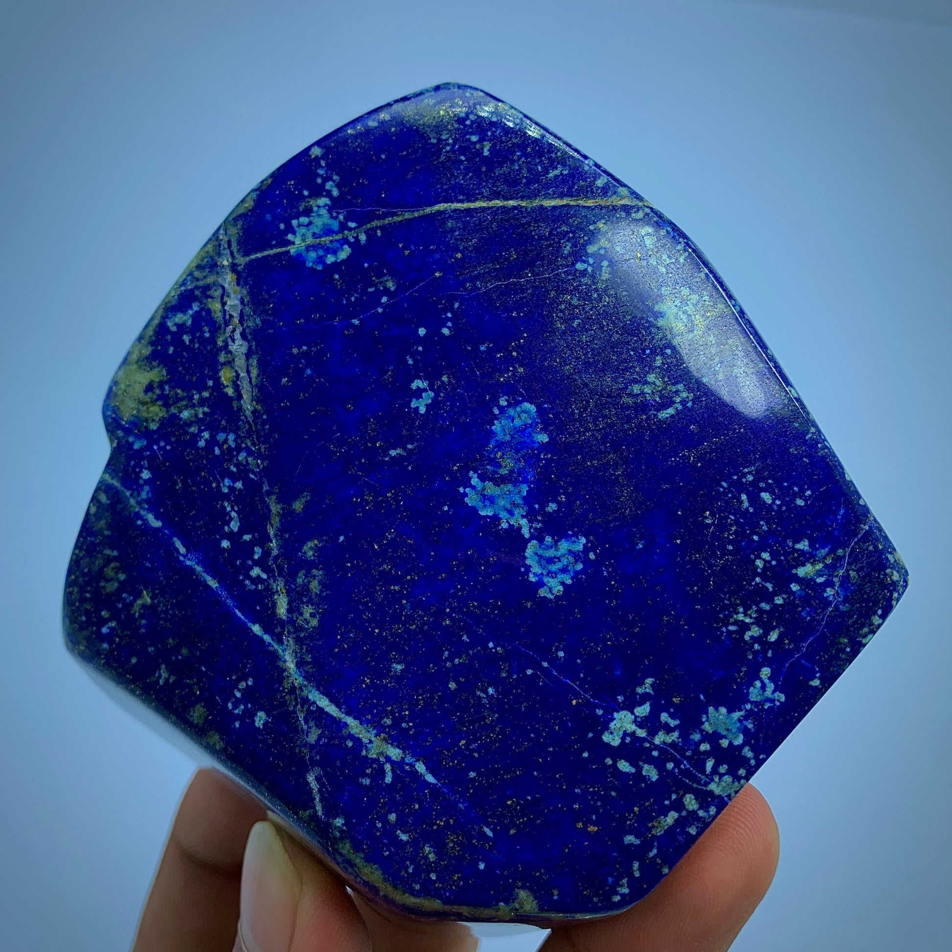 Lapis Lazuli Tumbled, 450g Lapis, Royal Blue, Polished Stone, Freeform Lapis, Healing Stone, Wisdom, Third Eye Chakra, Golden Pyrite, Home Decor