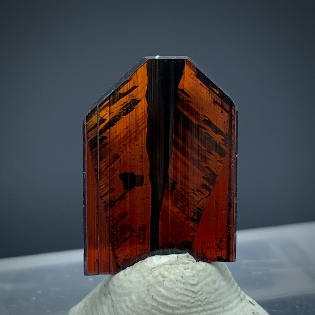 Brookite Crystal, 1.85 Carat, Red Brookite, Perfect Termination, Pakistan Crystal, Rare Mineral, Flawless Crystal,  Collector Specimen, Terminated Crystal