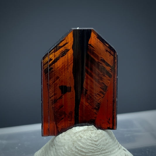 Brookite Crystal, 1.85 Carat, Red Brookite, Perfect Termination, Pakistan Crystal, Rare Mineral, Flawless Crystal,  Collector Specimen, Terminated Crystal