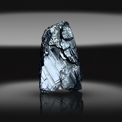 Hematite Crystal, Metallic Luster, 17.9 Carats, 3.58 Grams, Pakistan Mineral, Root Chakra, Grounding Stone, $\text{Fe}_2\text{O}_3$, Collector Specimen, Miniature Specimen, Iron Ore, Healing Crystal, Hematite