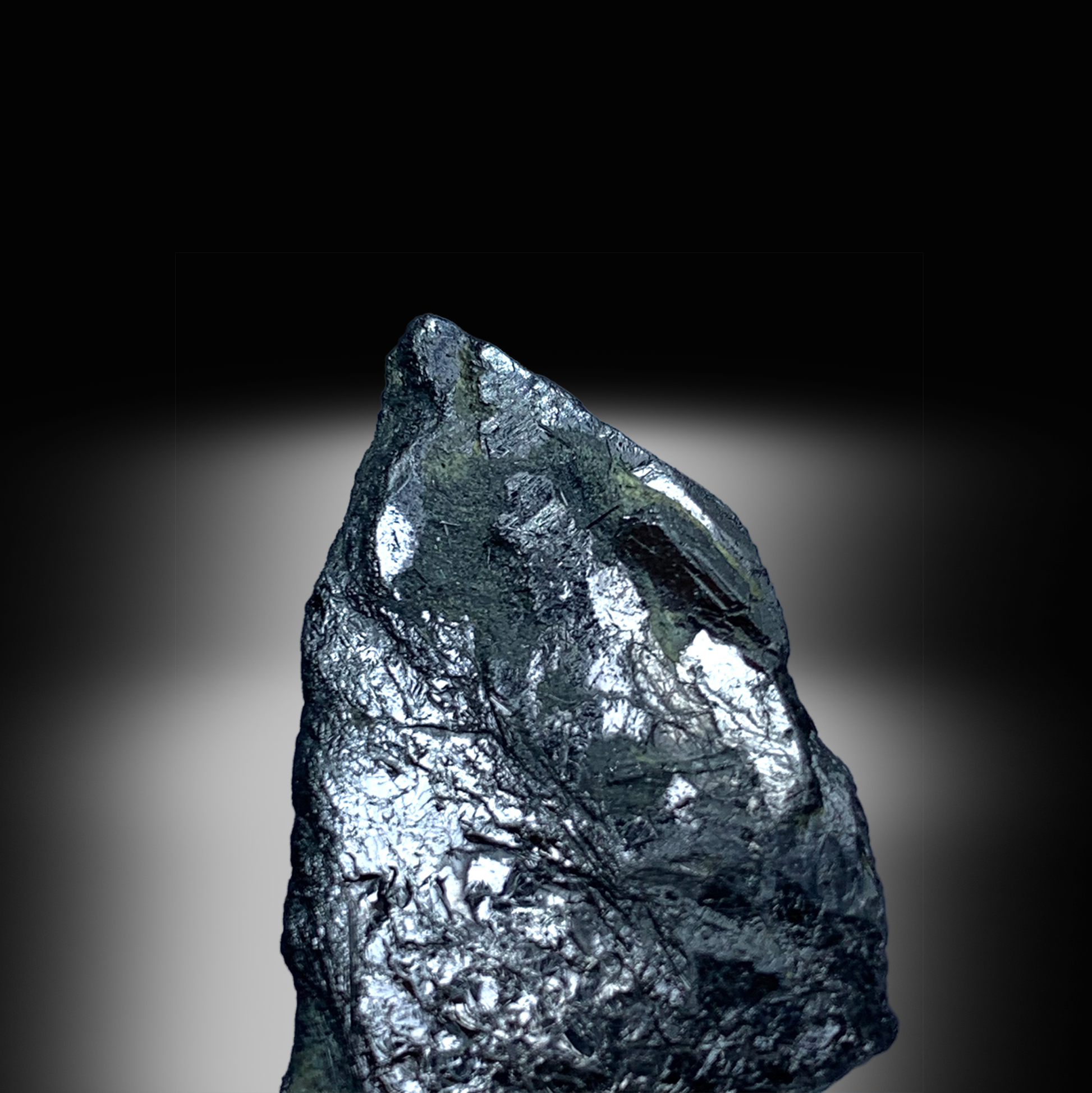 Hematite Crystal, Metallic Luster, 49 Carats, 9.8 Grams, Pakistan Mineral, Root Chakra, Grounding Stone, $\text{Fe}_2\text{O}_3$, Collector Specimen, Miniature Specimen, Iron Ore, Healing Crystal, Hematite