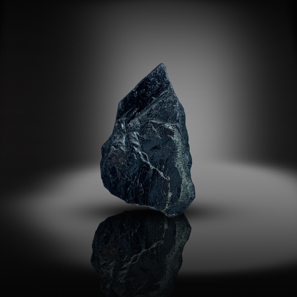 Hematite Crystal, Metallic Luster, 49 Carats, 9.8 Grams, Pakistan Mineral, Root Chakra, Grounding Stone, $\text{Fe}_2\text{O}_3$, Collector Specimen, Miniature Specimen, Iron Ore, Healing Crystal, Hematite