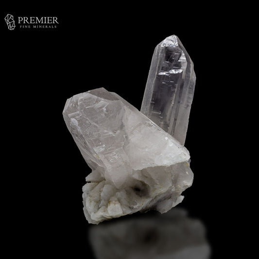 Quartz with growth striations
Transparent Quartz crystals