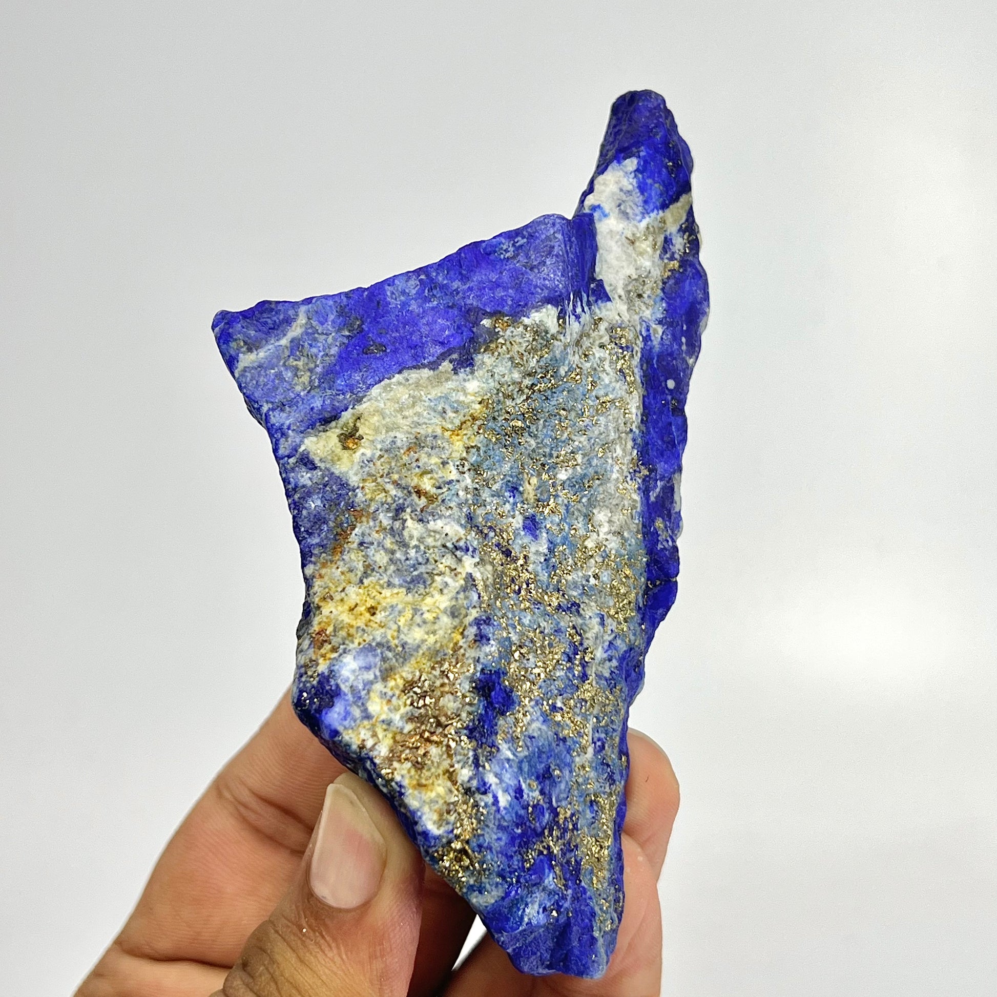 Lapis Lazuli, Lazurite, Afghanistan Minerals, Rough Mineral, Raw Lapis, Pyrite Inclusions, Natural Specimen, Cabinet Display