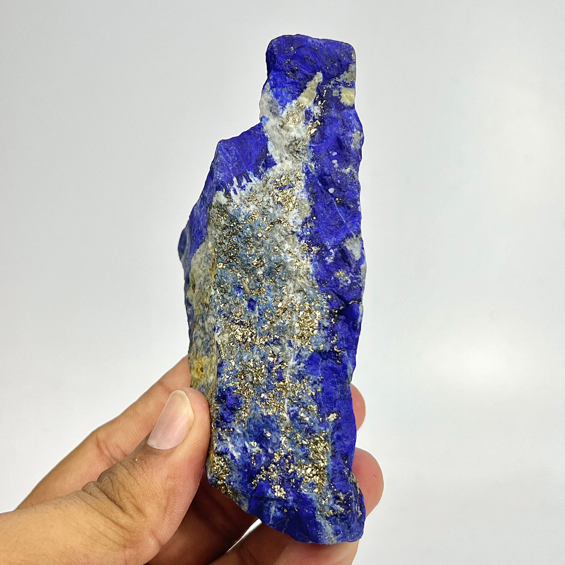 Lapis Lazuli, Lazurite, Afghanistan Minerals, Rough Mineral, Raw Lapis, Pyrite Inclusions, Natural Specimen, Cabinet Display