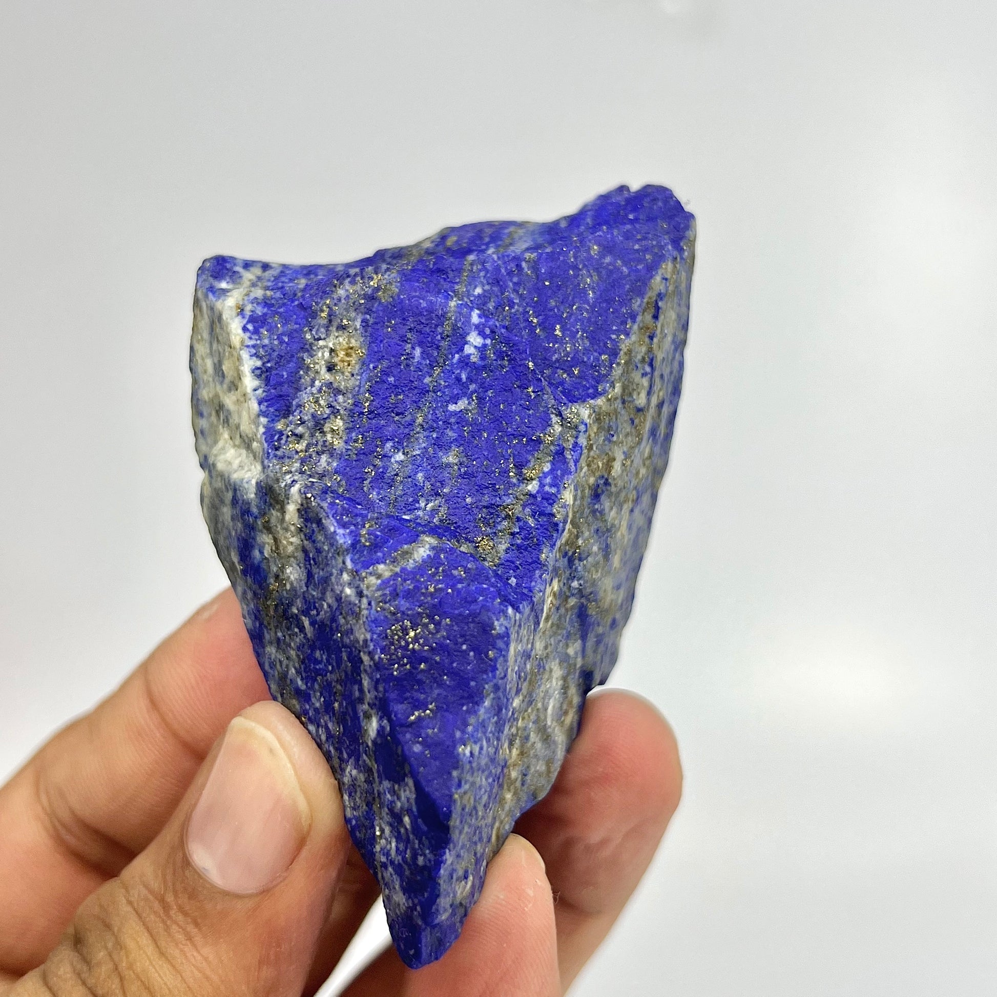 Lapis Lazuli, Lazurite, Afghanistan Minerals, Rough Mineral, Raw Lapis, Pyrite Inclusions, Natural Specimen, Cabinet Display