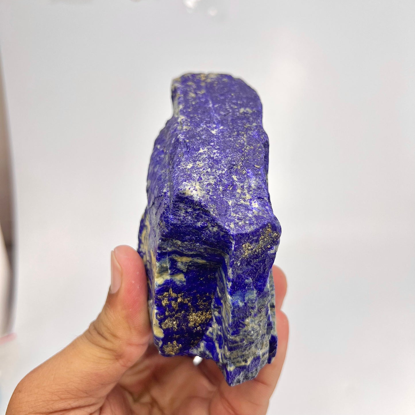 Lapis Lazuli, Lazurite, Afghanistan Minerals, Rough Mineral, Raw Lapis, Pyrite Inclusions, Natural Specimen, Cabinet Display