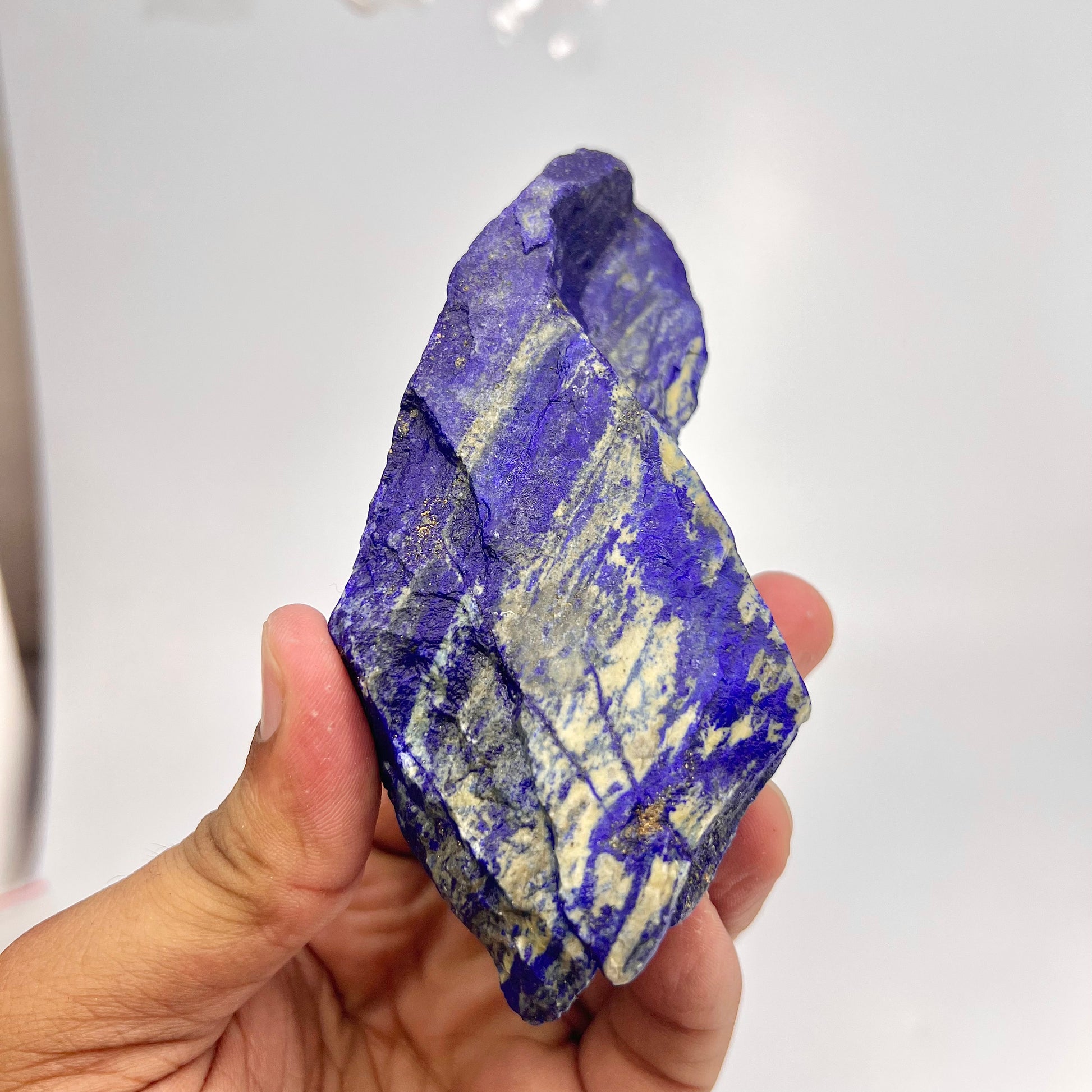 Lapis Lazuli, Lazurite, Afghanistan Minerals, Rough Mineral, Raw Lapis, Pyrite Inclusions, Natural Specimen, Cabinet Display