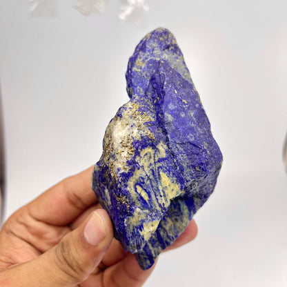 Lapis Lazuli, Lazurite, Afghanistan Minerals, Rough Mineral, Raw Lapis, Pyrite Inclusions, Natural Specimen, Cabinet Display