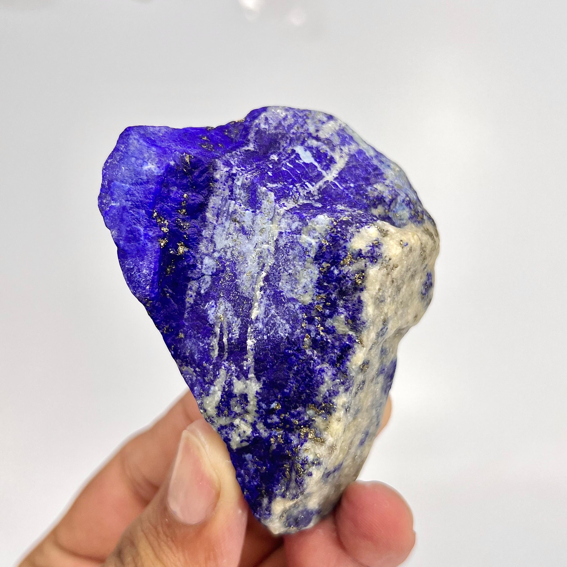 Lapis Lazuli, Lazurite, Afghanistan Minerals, Rough Mineral, Raw Lapis, Pyrite Inclusions, Natural Specimen, Cabinet Display